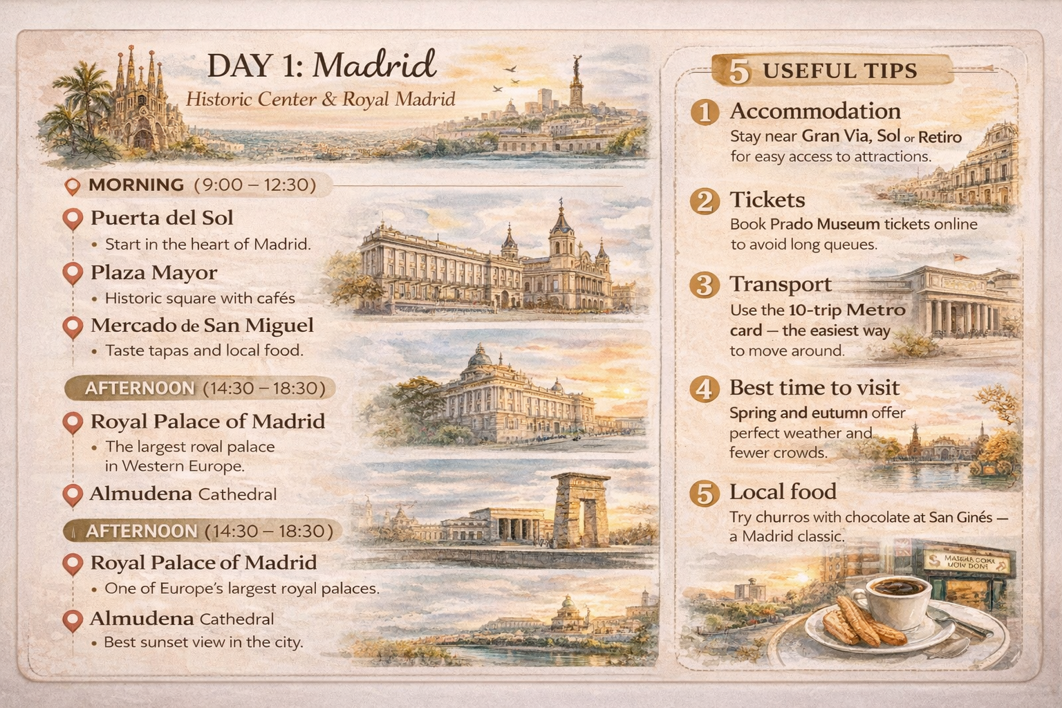 Madrid mini guide Day 1