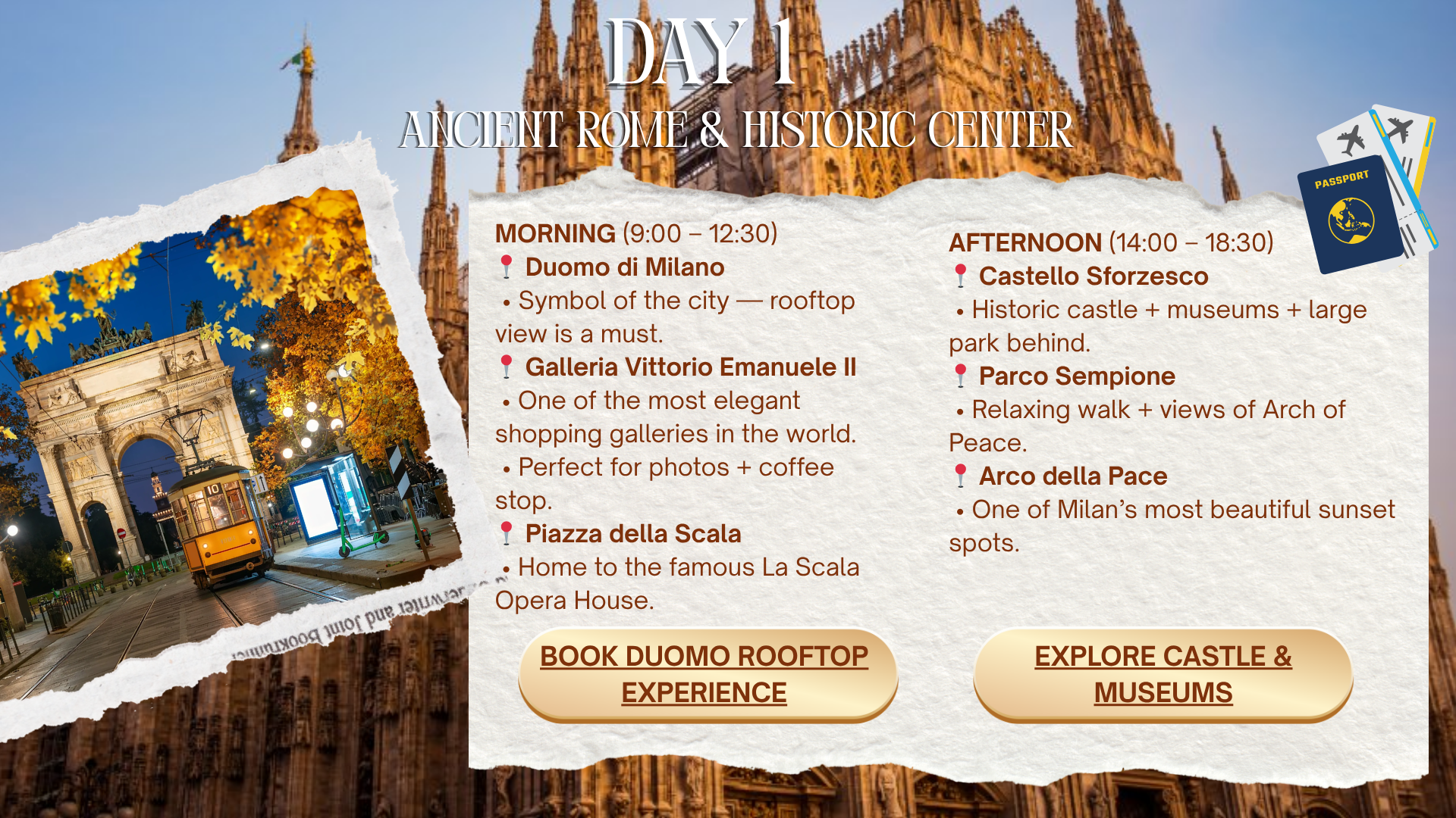 Milano mini ghid ziua 1
