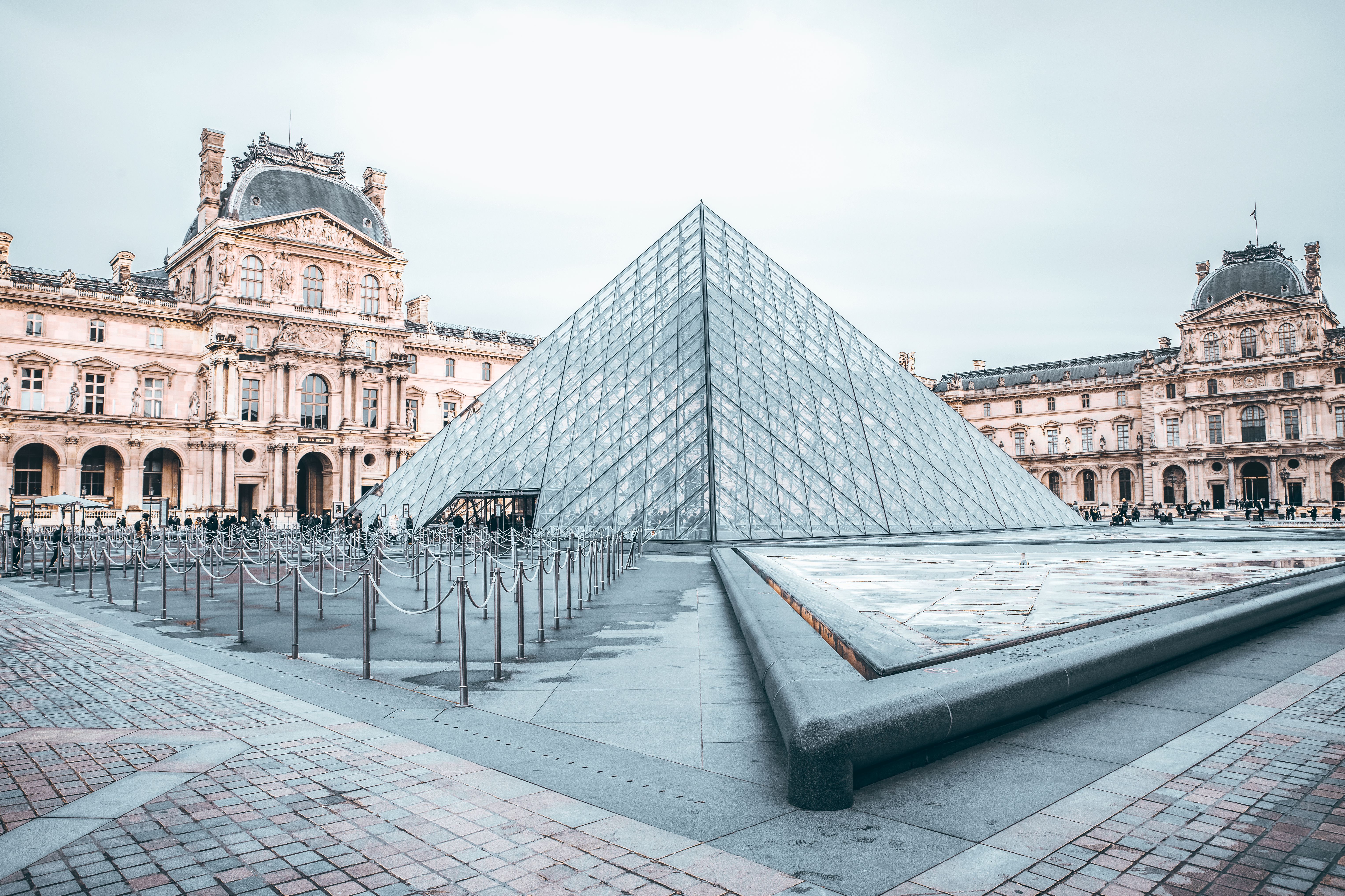 Louvre Pyramid in Paris