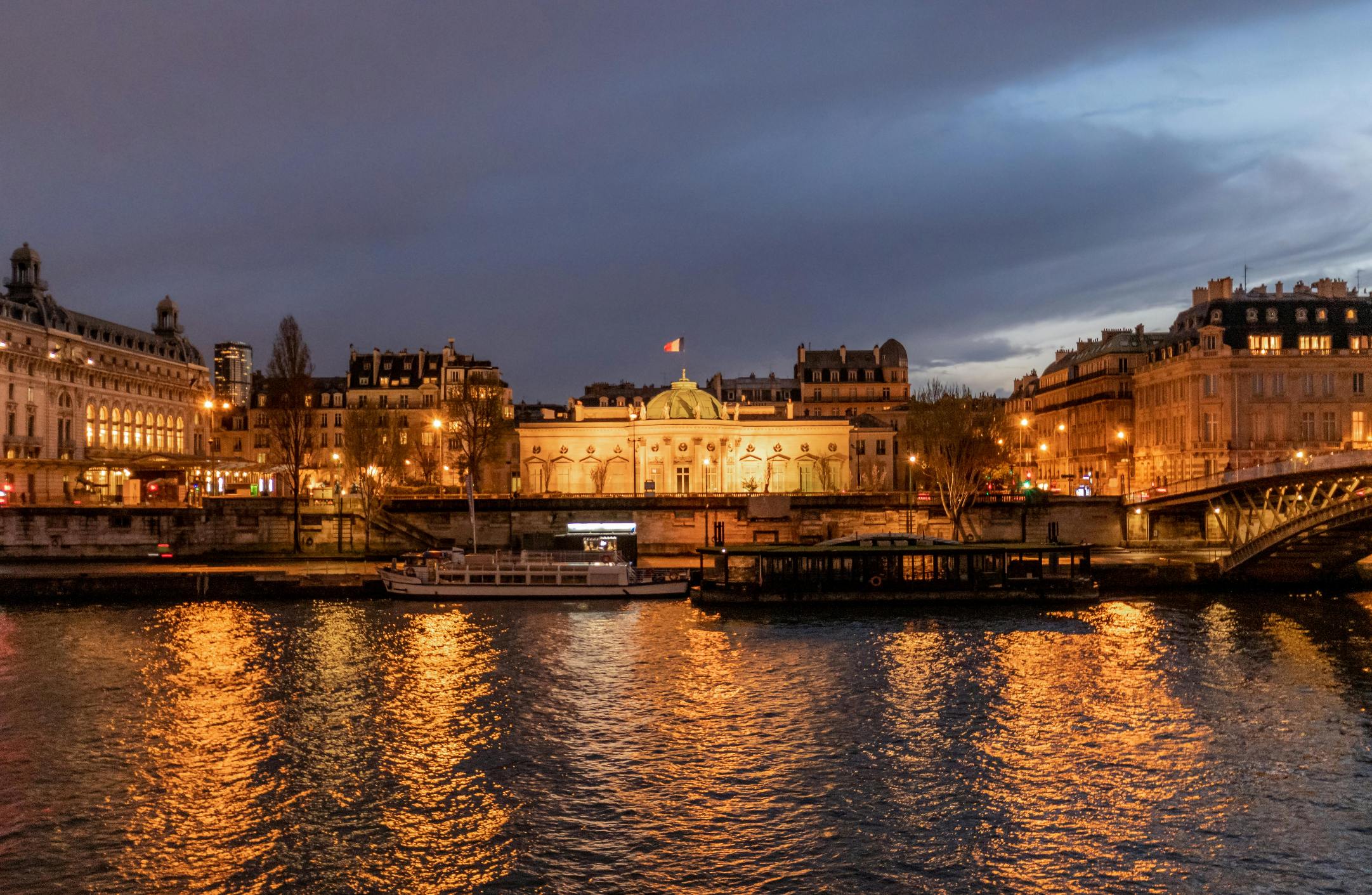 Seine at night
